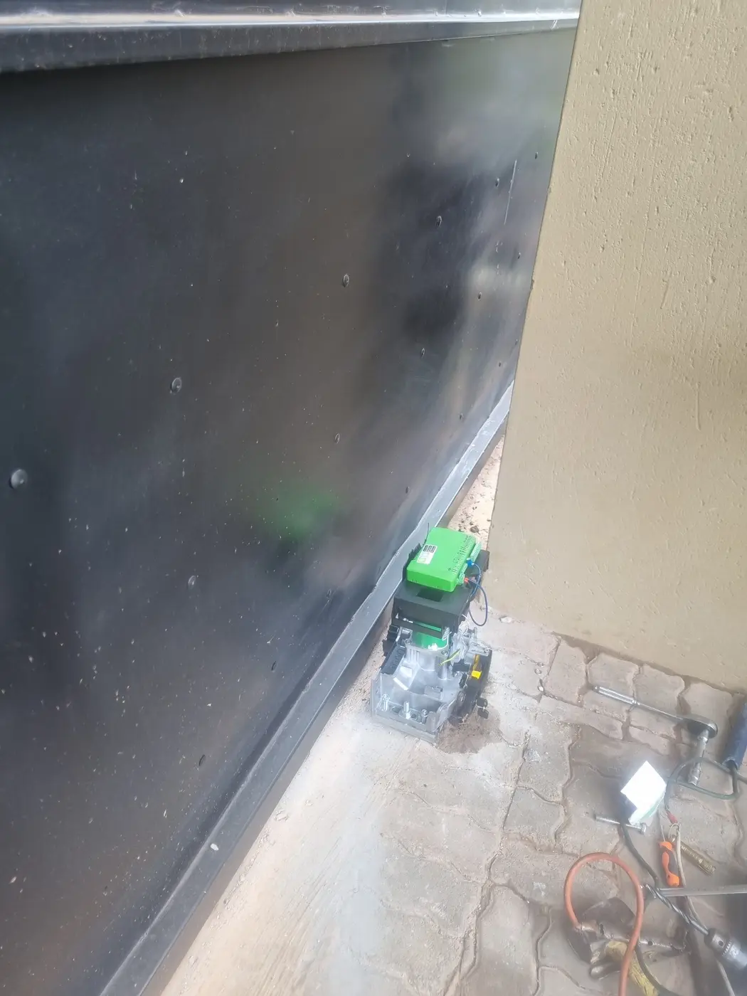 New sliding gate motor installation for Security Systems, Garage Doors & Gate Automation
